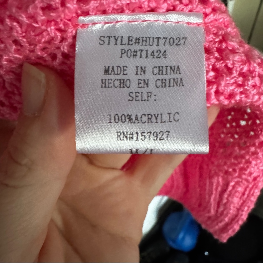 Women’s Medium Pink La Miel Knit Sweater - Picture 4 of 8